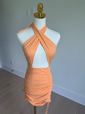 NWT Baby Boo Fashion Margarita Mini Dress - Tangerine (Small)